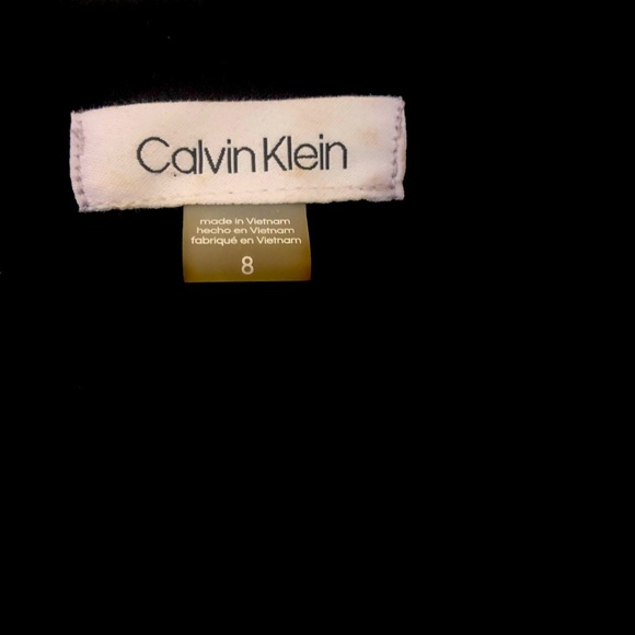 Calvin Klein sleeveless black dress with gold zipper detail - Picture 4 of 6